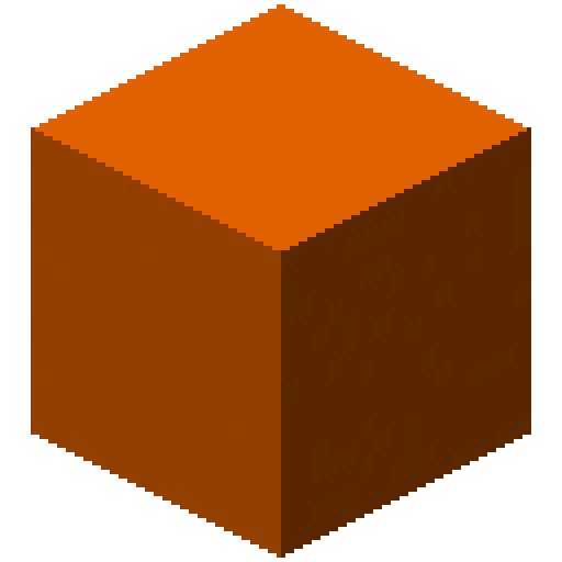 Minecraft Orange Concrete PNG