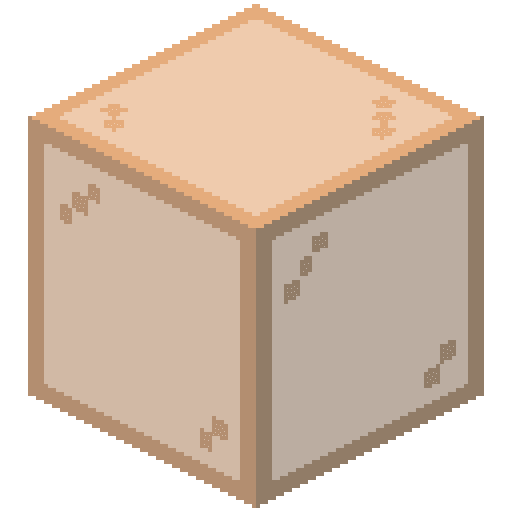 Cristal tintado de naranja de Minecraft en PNG