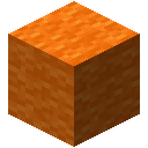 Minecraft Orange Wool PNG
