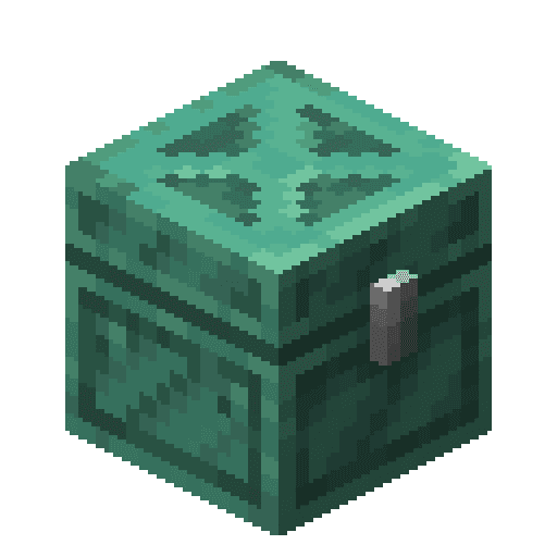 Minecraft Oxidized Copper Chest PNG