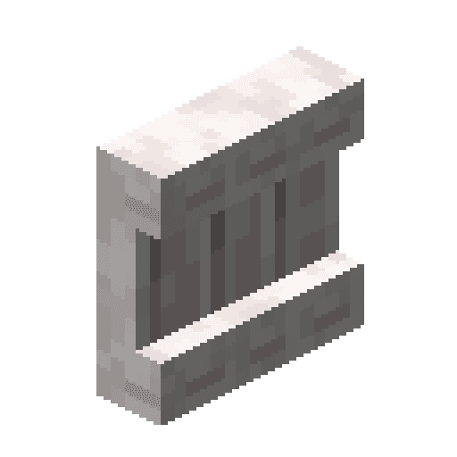 Minecraft Pale Oak Shelf PNG