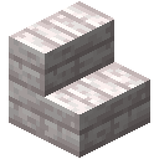 Minecraft Pale Oak Stairs PNG