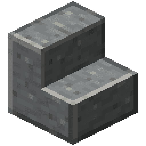 Minecraft Polished Andesite Stairs PNG