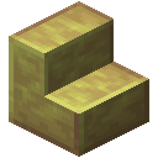 Minecraft Polished Sulfur Stairs PNG