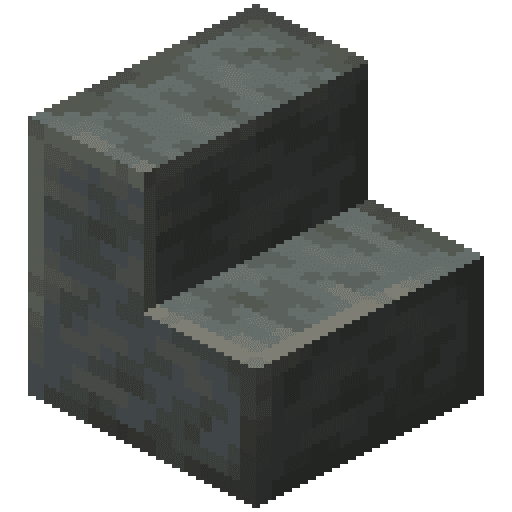 Minecraft Polished Tuff Stairs PNG