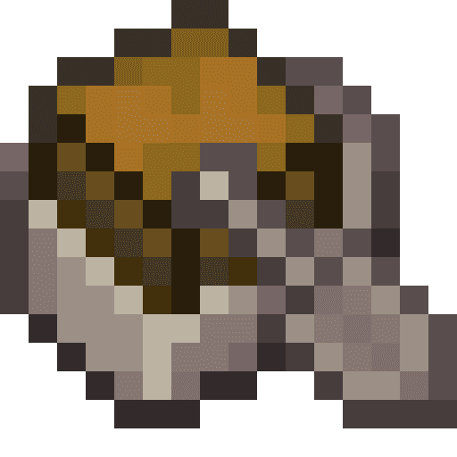 Minecraft Poplar Boat with Chest PNG