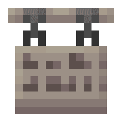 Minecraft Poplar Hanging Sign PNG