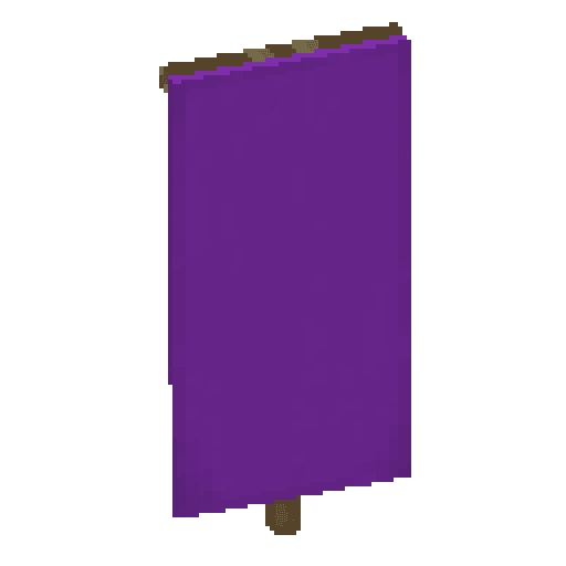 Minecraft Purple Banner PNG