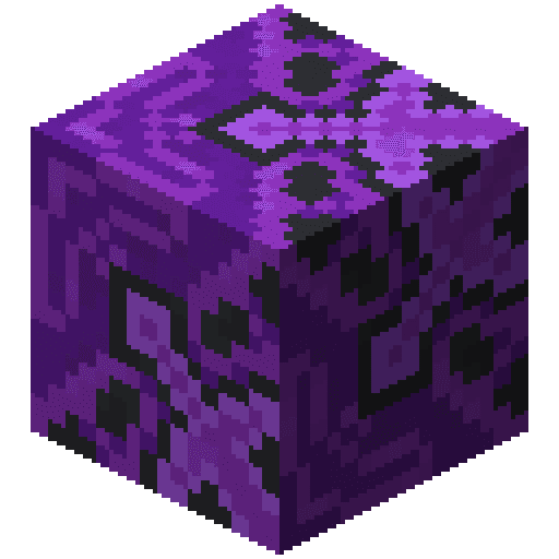Azulejo morado de Minecraft en PNG