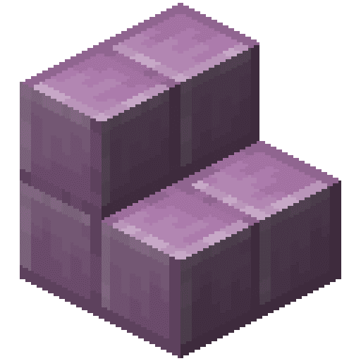 Minecraft Purpur Stairs PNG