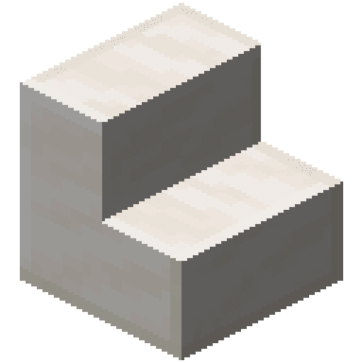 Minecraft Quartz Stairs PNG