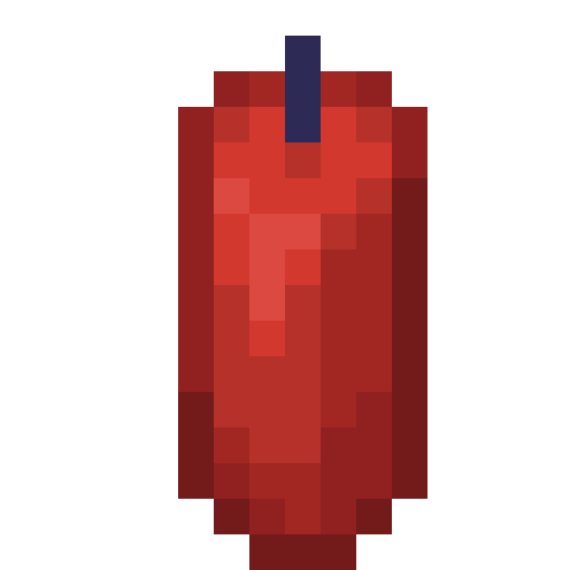 Minecraft Red Candle PNG