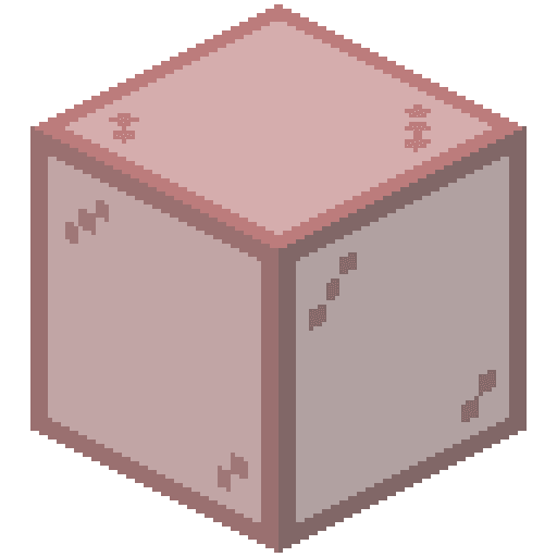 Cristal tintado de rojo de Minecraft en PNG