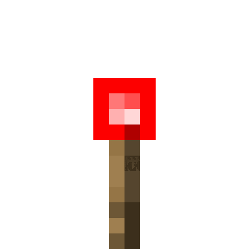 Minecraft Redstone Torch PNG