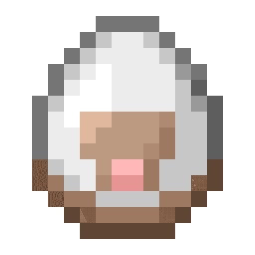 Minecraft Sheep Spawn Egg PNG