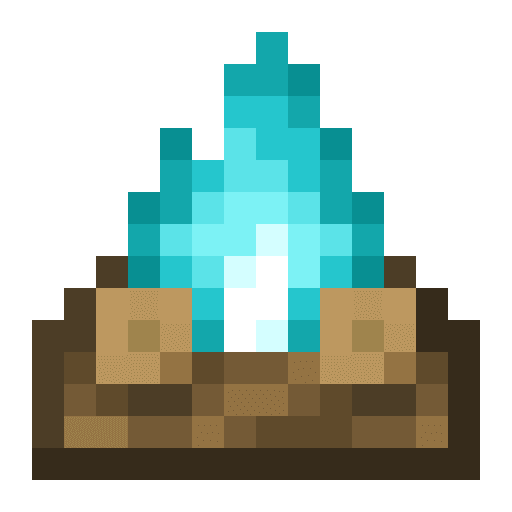Minecraft Soul Campfire PNG