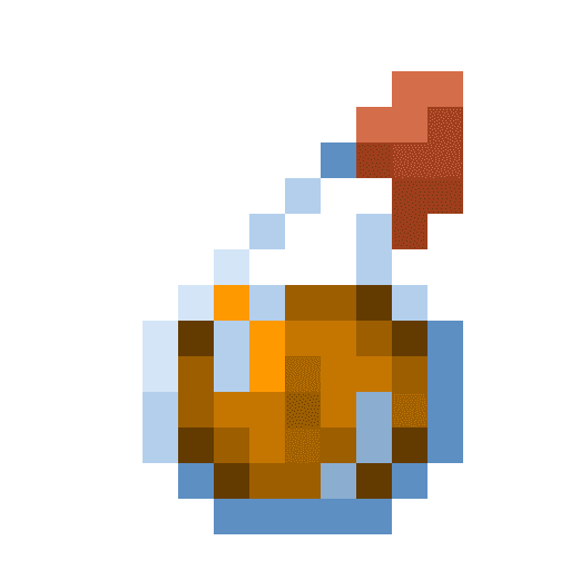 Minecraft Splash Potion of Fire Resistance PNG