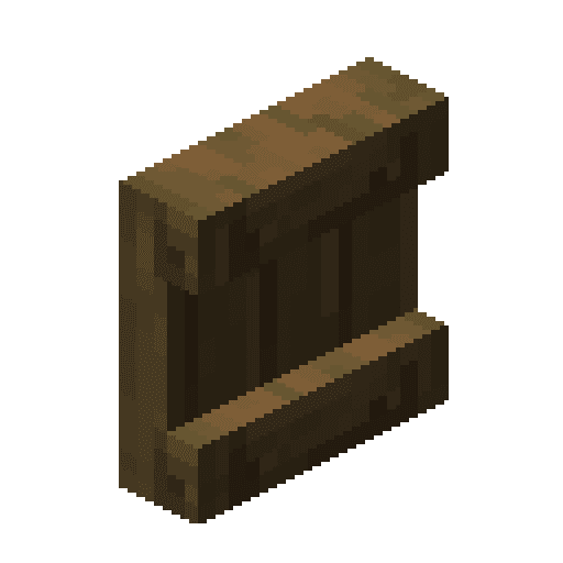 Minecraft Spruce Shelf PNG