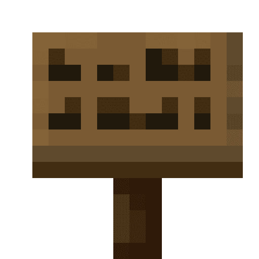 Minecraft Spruce Sign PNG