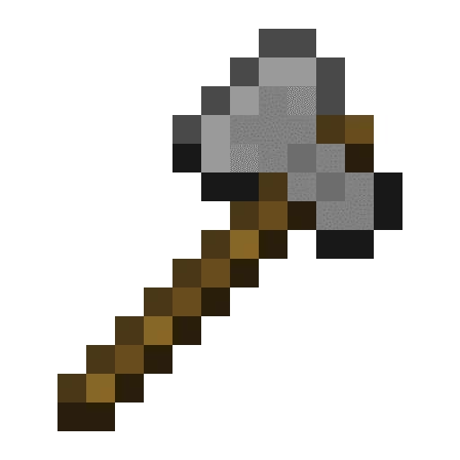 Minecraft Stone Axe PNG