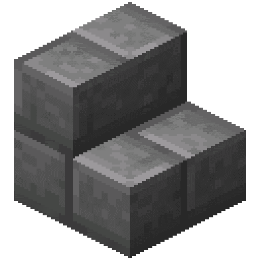 Minecraft Stone Brick Stairs PNG