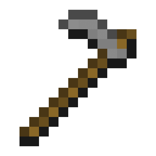 Minecraft Stone Hoe PNG