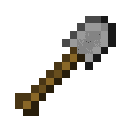 Minecraft Stone Shovel PNG