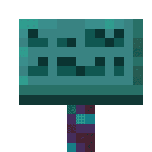 Minecraft Warped Sign PNG
