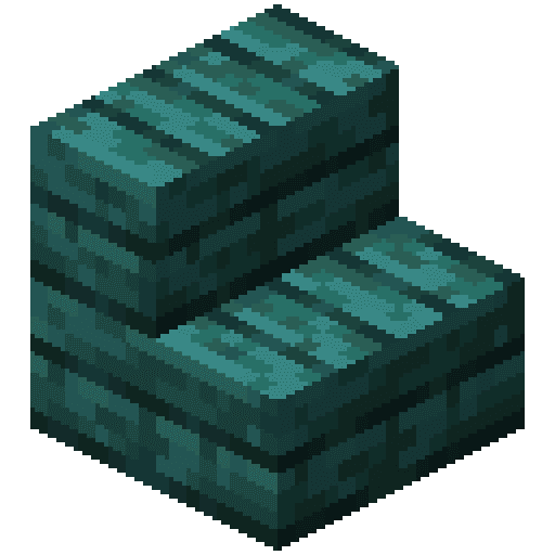 Minecraft Warped Stairs PNG