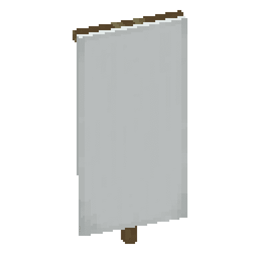 Minecraft White Banner PNG