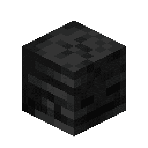 Minecraft Wither Skeleton Skull PNG