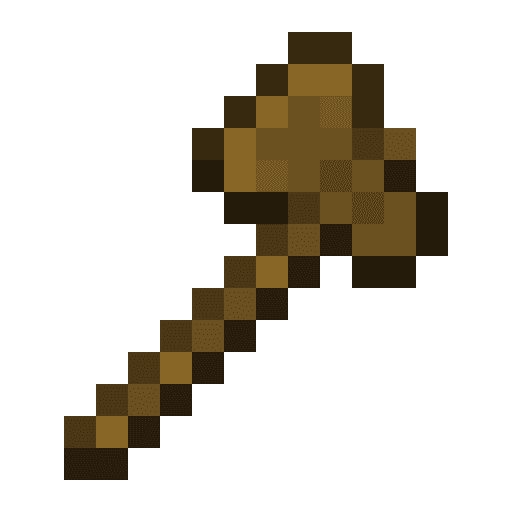 Minecraft Wooden Axe PNG