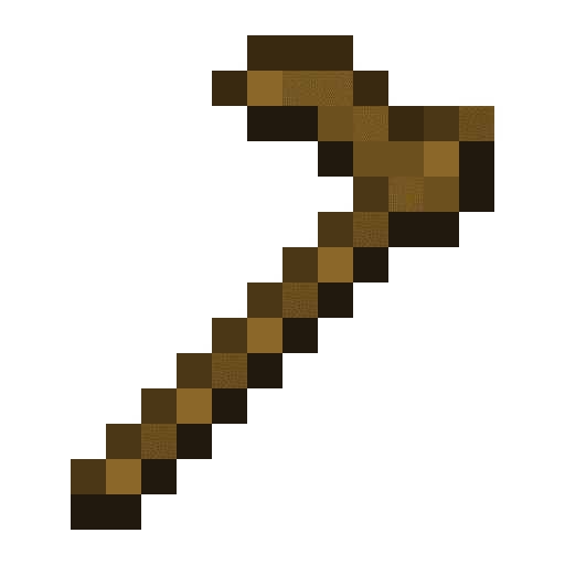 Minecraft Wooden Hoe PNG