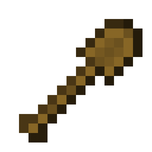 Minecraft Wooden Shovel PNG