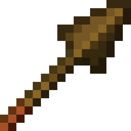 Minecraft Wooden Spear PNG