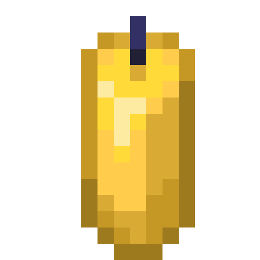 Minecraft Yellow Candle PNG