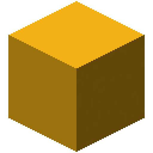 Minecraft Yellow Concrete PNG