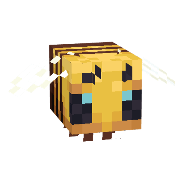 Minecraft Bee in 3D