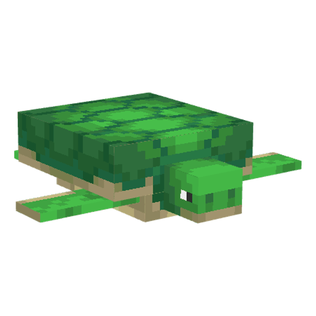 Minecraft Turtle in 3D