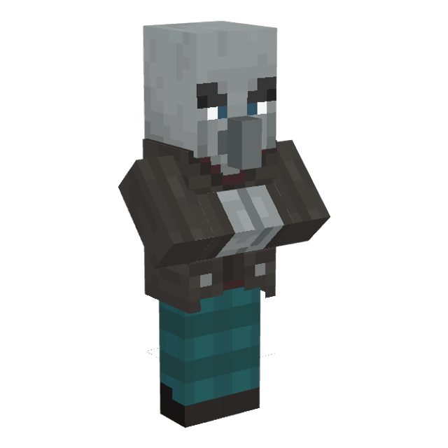Minecraft Vindicator in 3D